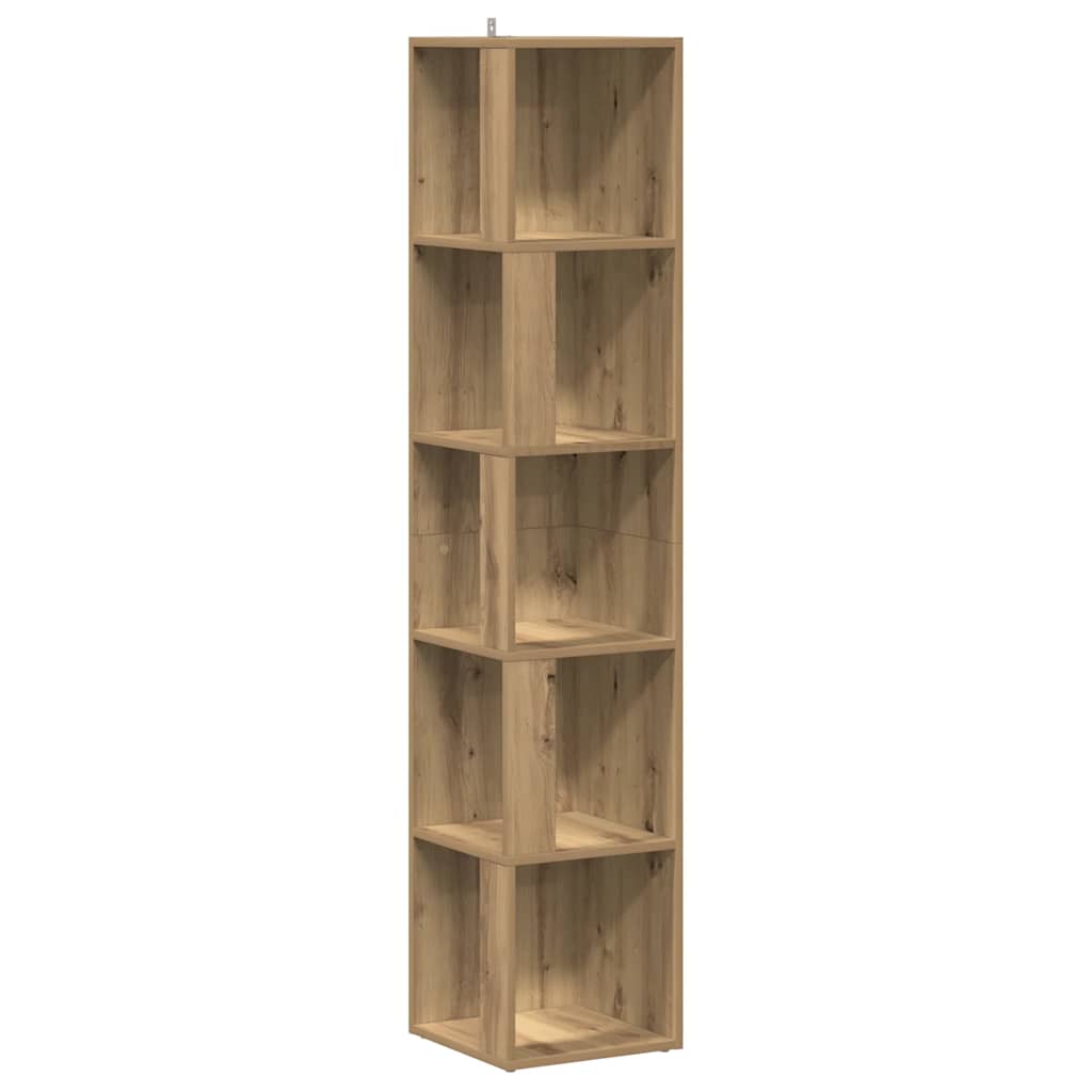 vidaXL Corner Cabinet Artisan Oak 33x33x165 cm Engineered Wood