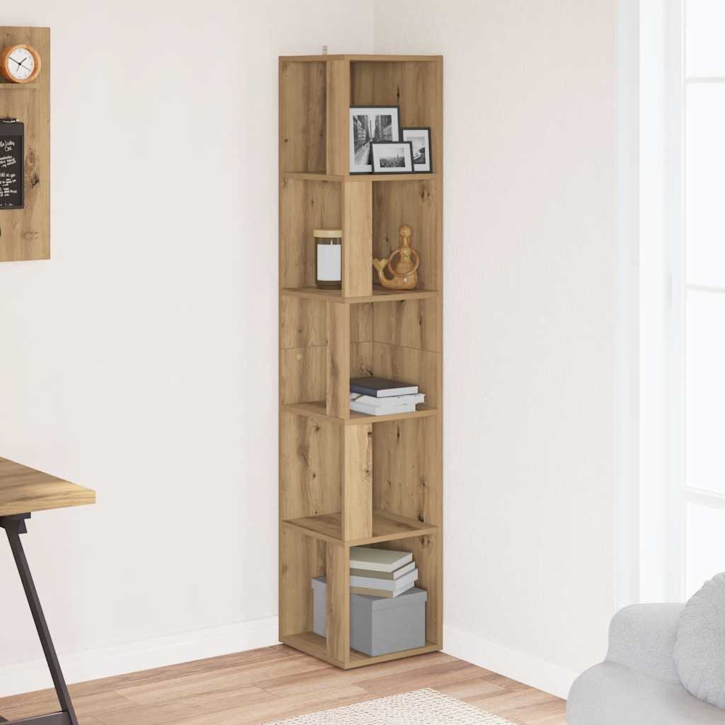vidaXL Corner Cabinet Artisan Oak 33x33x165 cm Engineered Wood