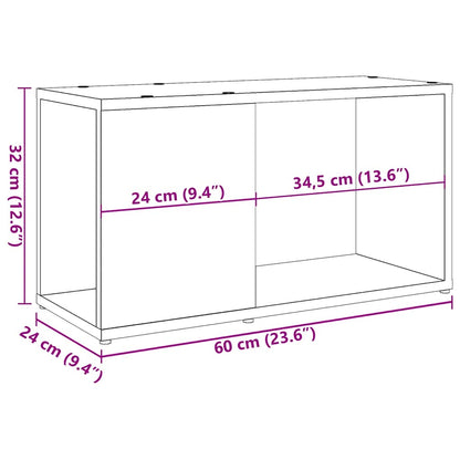 vidaXL TV Cabinet Artisan Oak 60x24x32cm Engineered Wood
