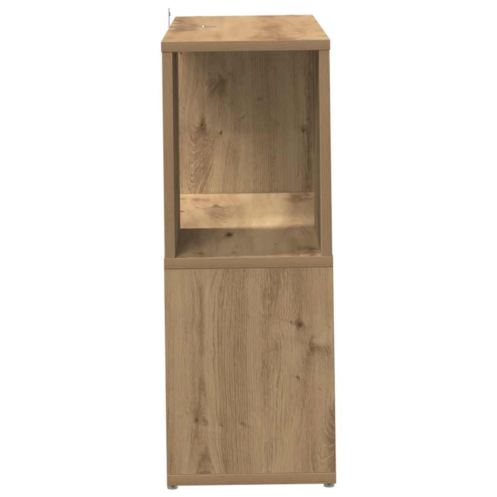 vidaXL Book Cabinet Artisan Oak 60x24x63 cm Engineered Wood