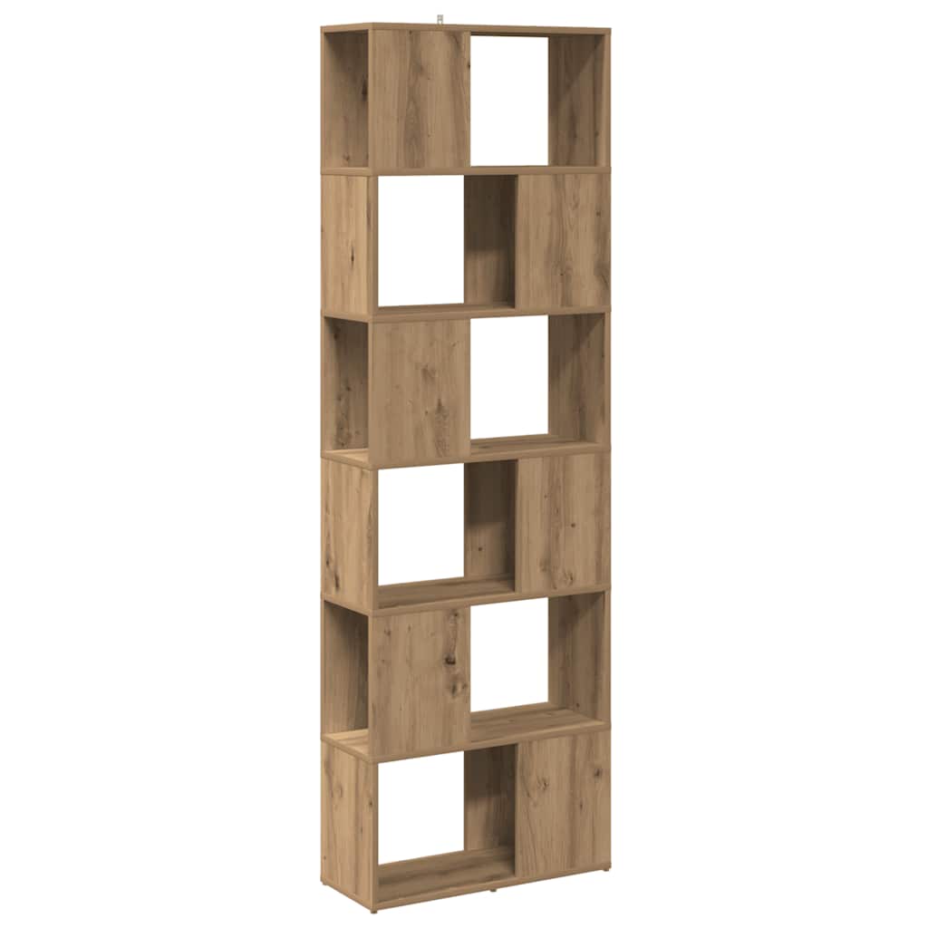 vidaXL Book Cabinet/Room Divider Artisan Oak 60x24x186 cm