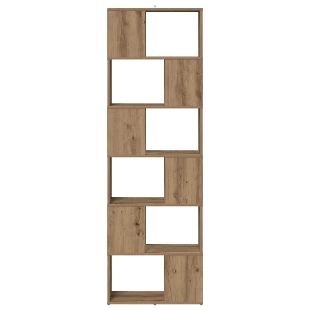 vidaXL Book Cabinet/Room Divider Artisan Oak 60x24x186 cm