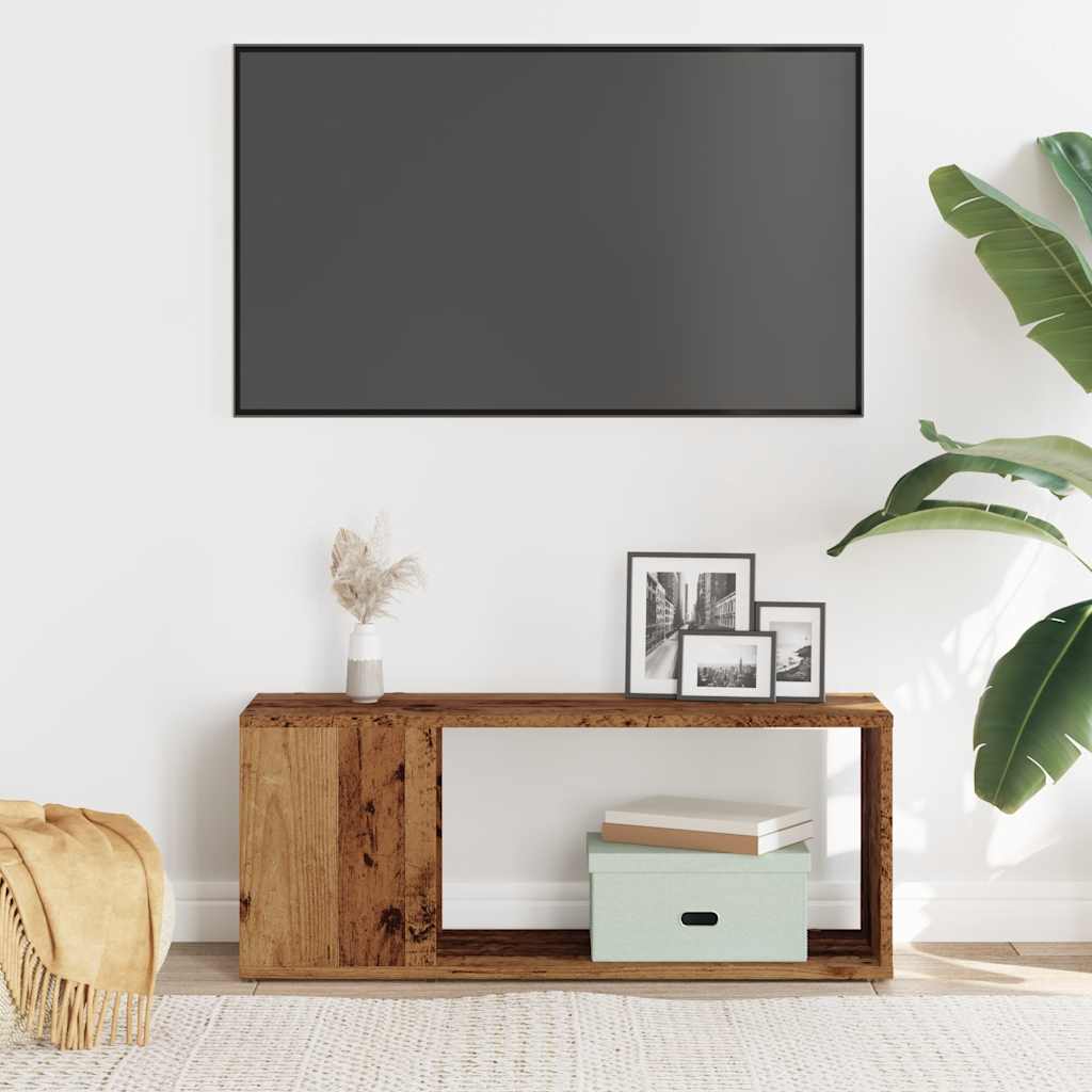 vidaXL TV Cabinet Old Wood 80x24x32cm Engineered Wood