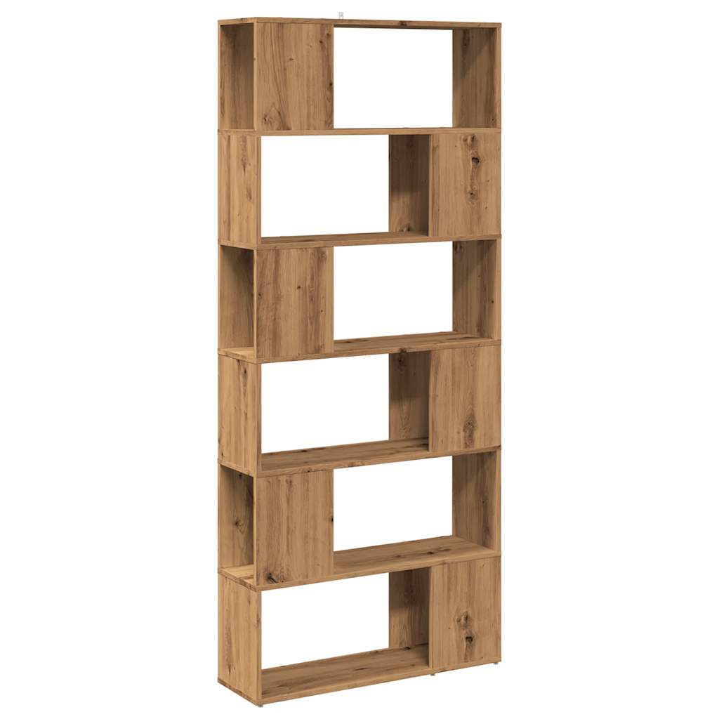 vidaXL Book Cabinet/Room Divider Artisan Oak 80x24x186 cm
