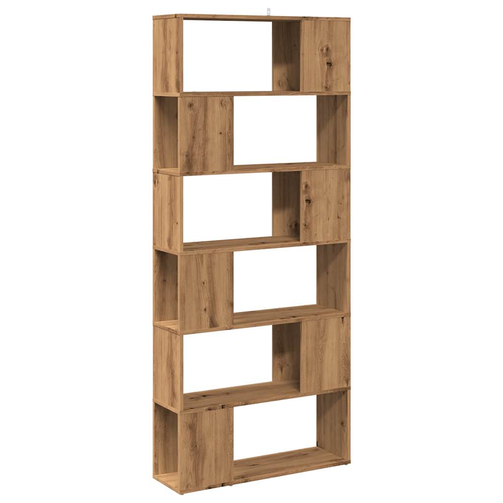 vidaXL Book Cabinet/Room Divider Artisan Oak 80x24x186 cm