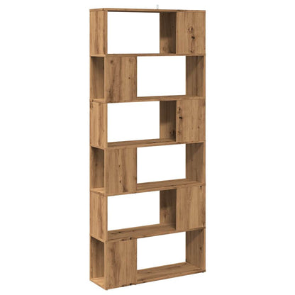 vidaXL Book Cabinet/Room Divider Artisan Oak 80x24x186 cm