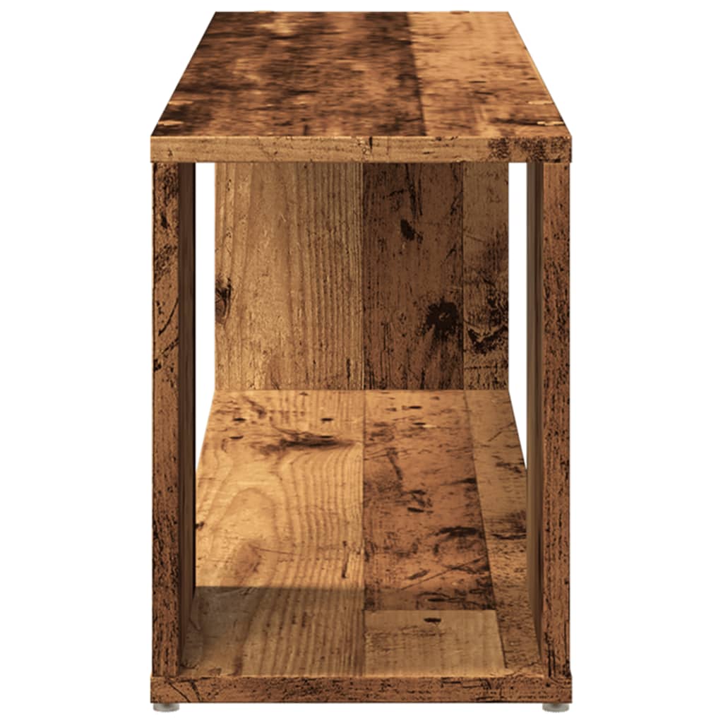 vidaXL TV Cabinet Old Wood 100x24x32 cm Engineered Wood