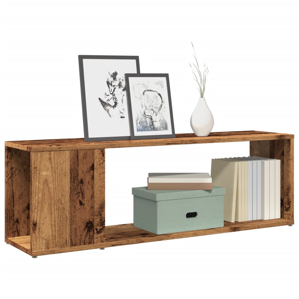 vidaXL TV Cabinet Old Wood 100x24x32 cm Engineered Wood