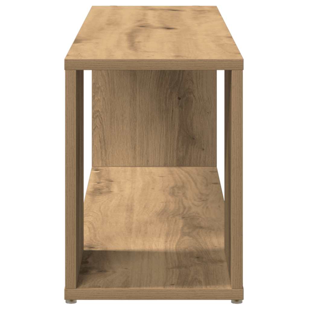 vidaXL TV Cabinet Artisan Oak 100x24x32 cm Engineered Wood