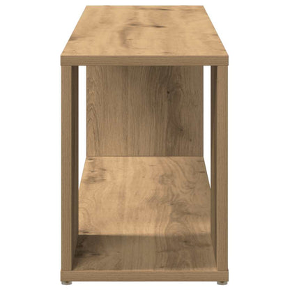 vidaXL TV Cabinet Artisan Oak 100x24x32 cm Engineered Wood