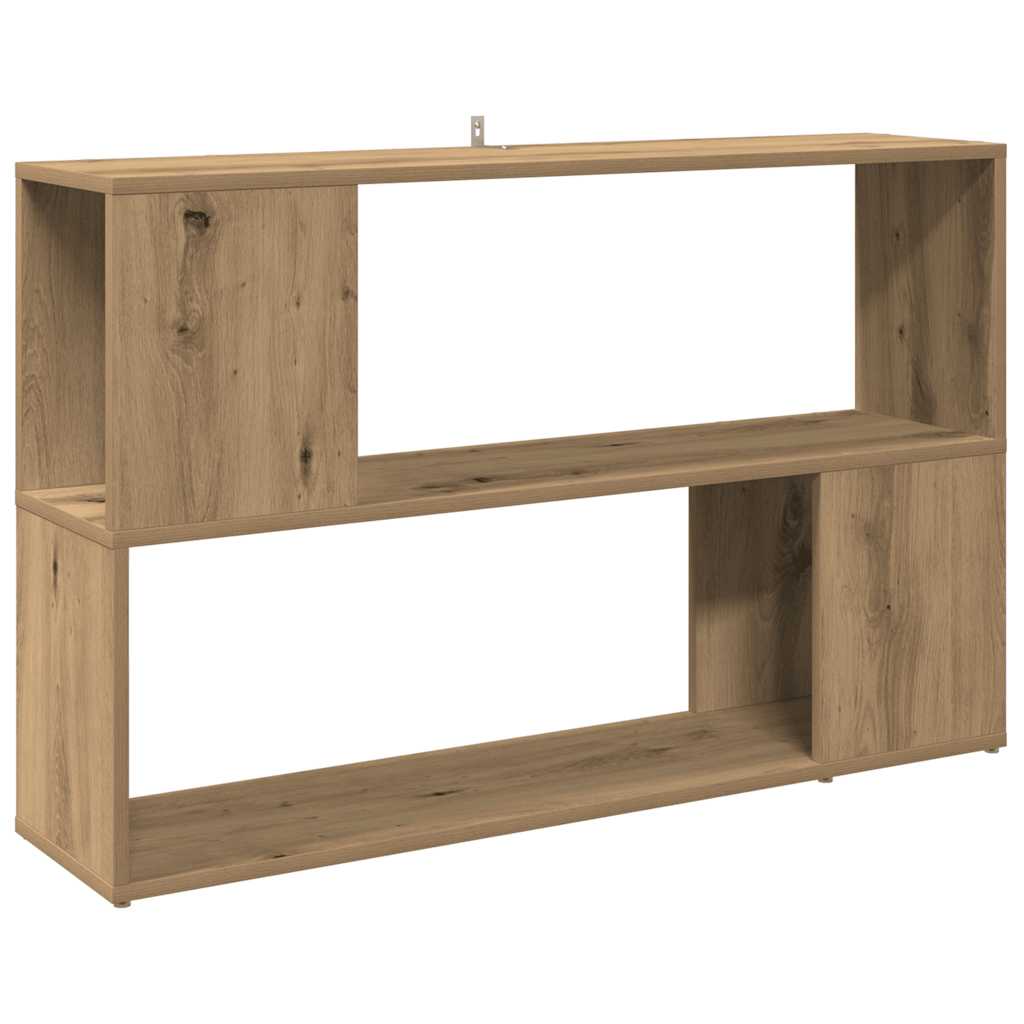 vidaXL Book Cabinet Artisan Oak 100x24x63 cm Engineered Wood