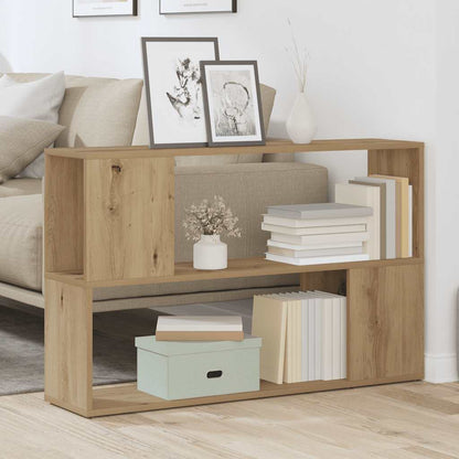 vidaXL Book Cabinet Artisian Oak 100x24x63 cm Engineered Wood