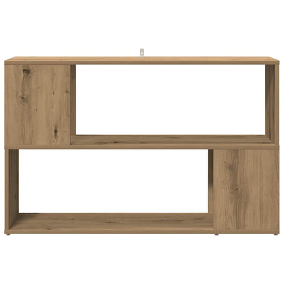 vidaXL Book Cabinet Artisan Oak 100x24x63 cm Engineered Wood