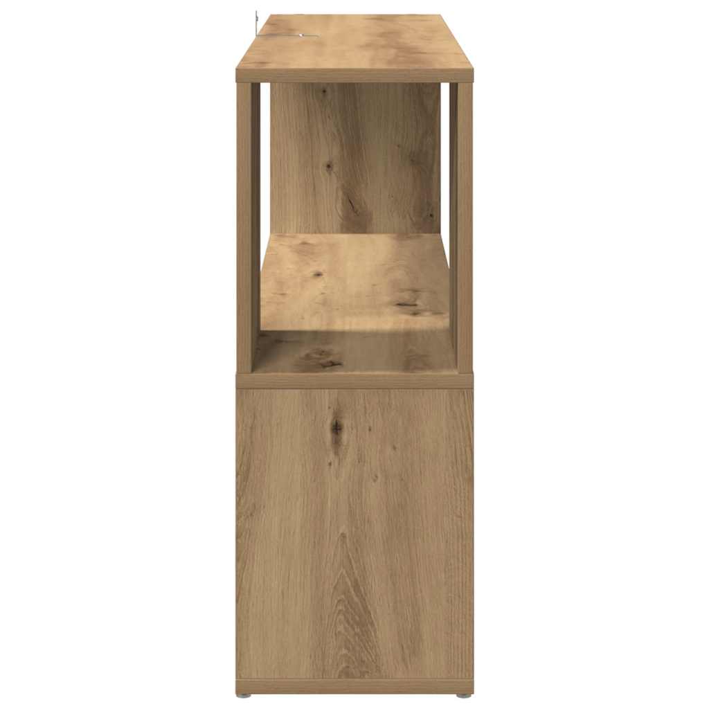 vidaXL Book Cabinet Artisian Oak 100x24x63 cm Engineered Wood