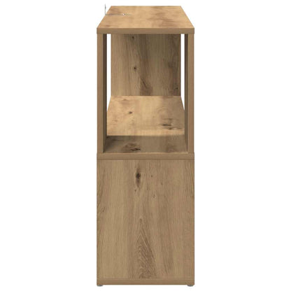 vidaXL Book Cabinet Artisian Oak 100x24x63 cm Engineered Wood