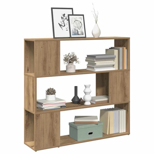 vidaXL Book Cabinet/Room Divider Artisan Oak 100x24x94 cm