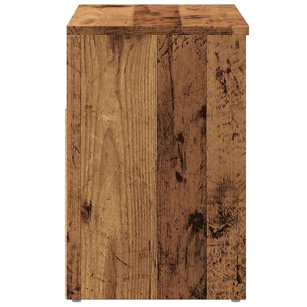 vidaXL Shoe Bench Old Wood 60x30x45 cm Engineered Wood