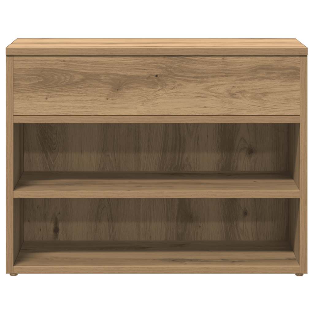 vidaXL Shoe Bench Artisan Oak 60x30x45 cm Engineered Wood