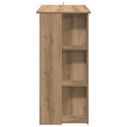 vidaXL Bar Table with Shelf Artisan Oak 102x50x103.5 cm Engineered Wood