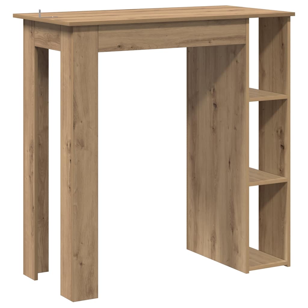 vidaXL Bar Table with Shelf Artisan Oak 102x50x103.5 cm Engineered Wood