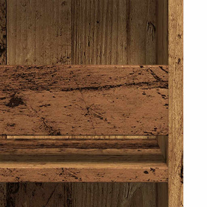 vidaXL Bar Table with Storage Rack Old Wood 102x50x103.5 cm