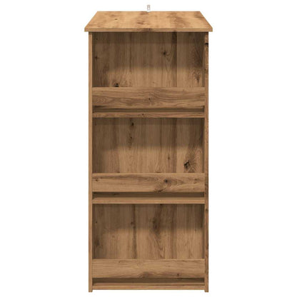 vidaXL Bar Table with Storage Rack Artisan Oak 102x50x103.5 cm