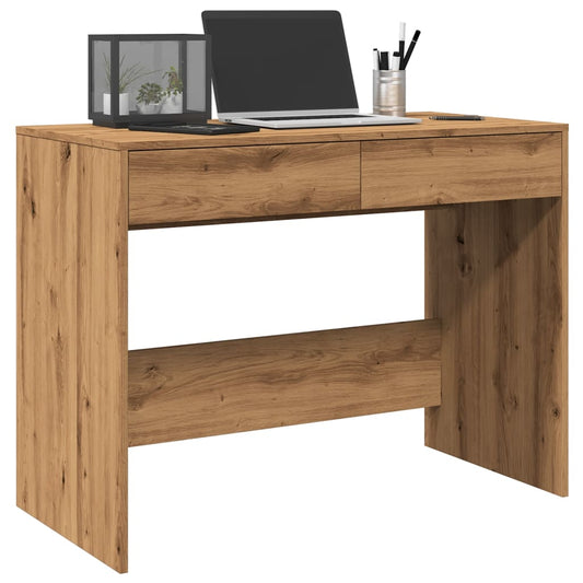 vidaXL Desk | Artisan oak | Engineered wood | Medium | Desk | Rectangular