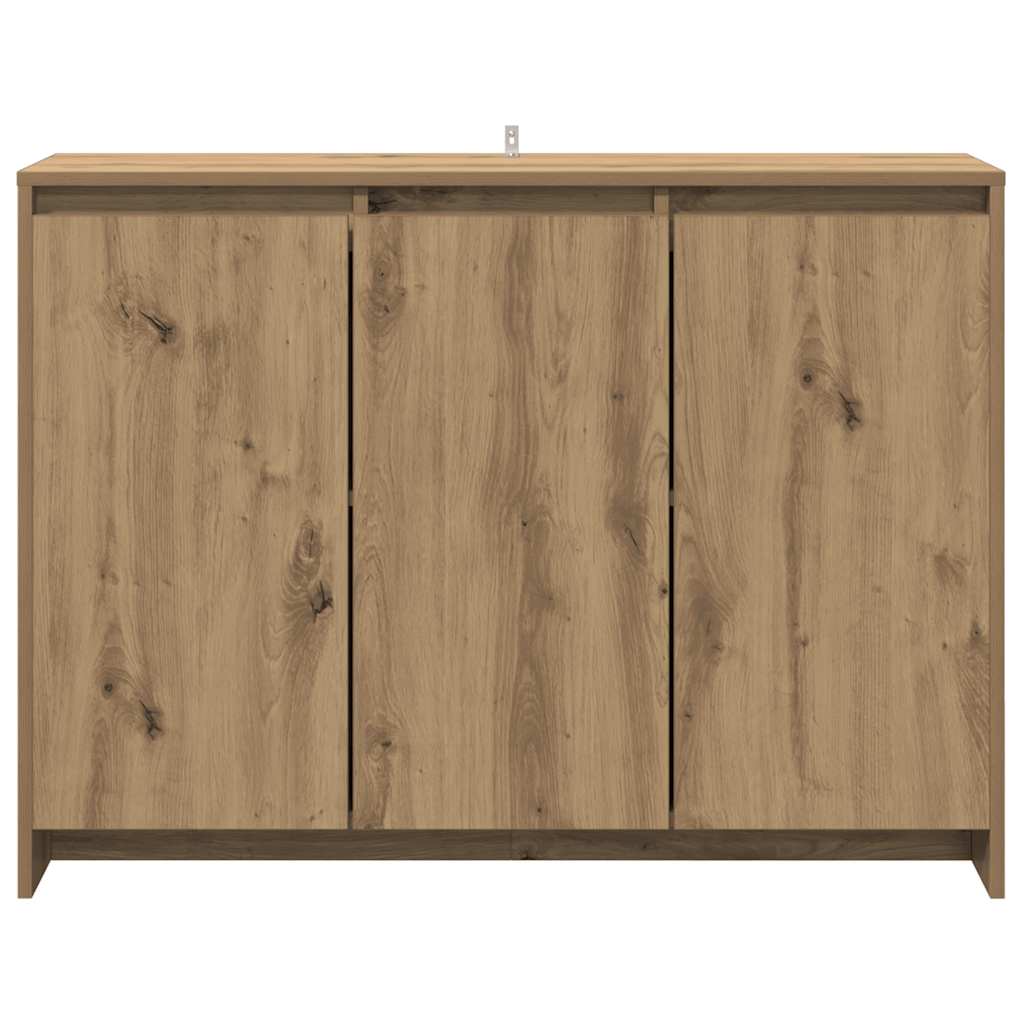 vidaXL Sideboard Artisan Oak 102x33x75 cm Engineered Wood