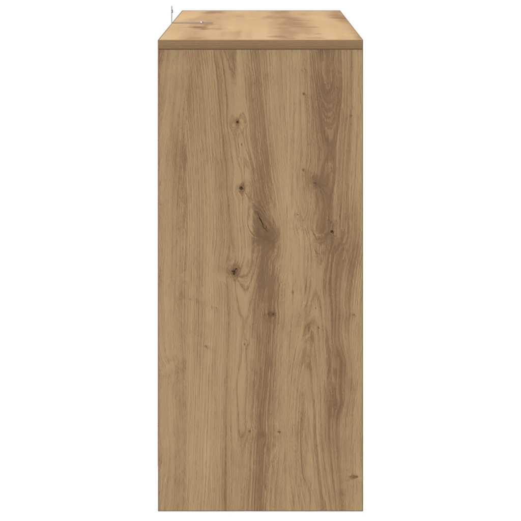 vidaXL Sideboard Artisan Oak 102x33x75 cm Engineered Wood