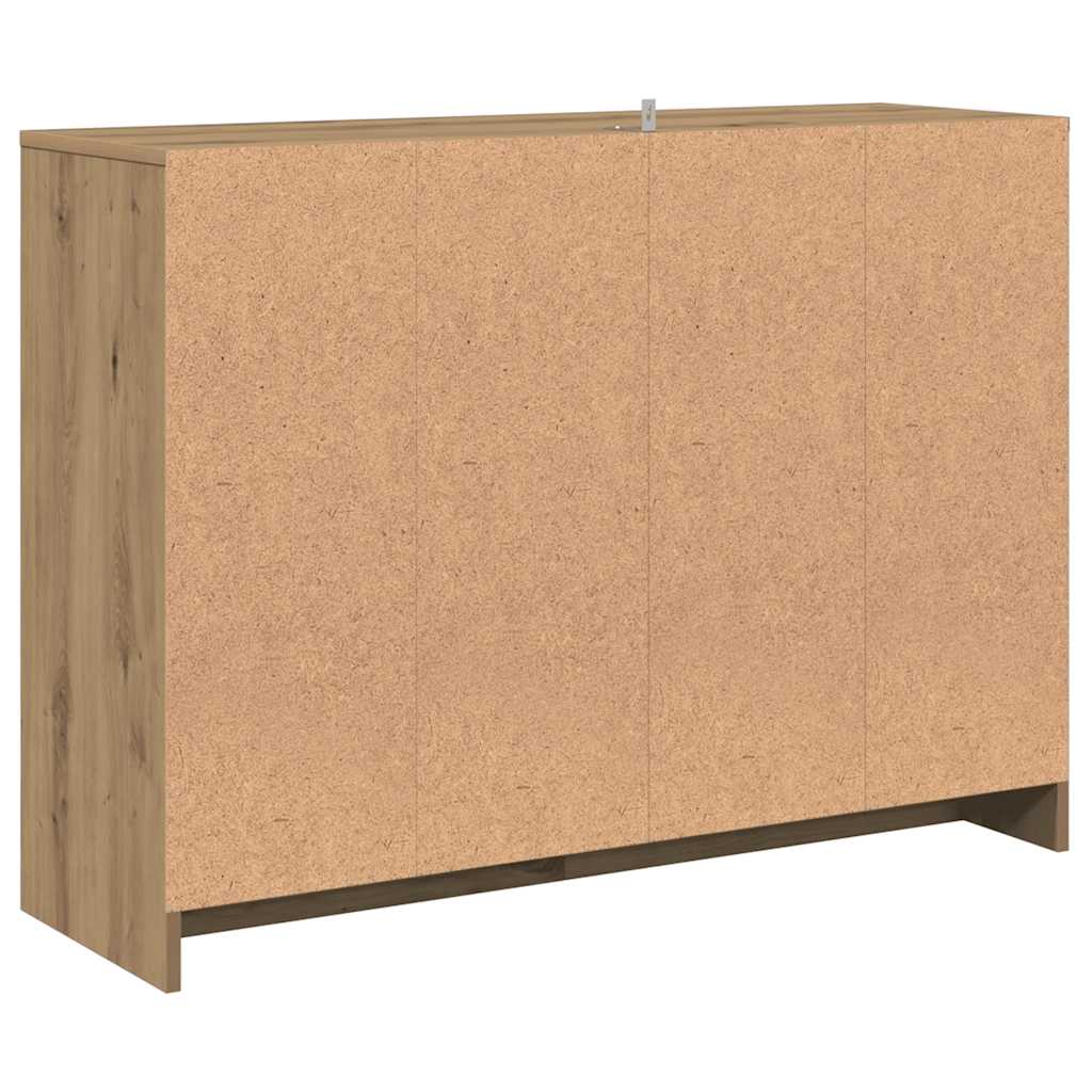 vidaXL Sideboard Artisan Oak 102x33x75 cm Engineered Wood