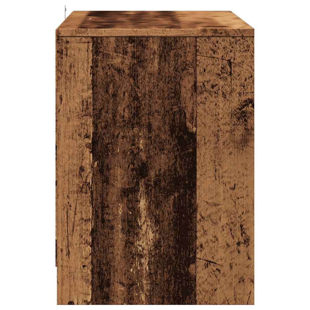 vidaXL TV Cabinet Old Wood 102x37,5x52,5 cm Engineered Wood