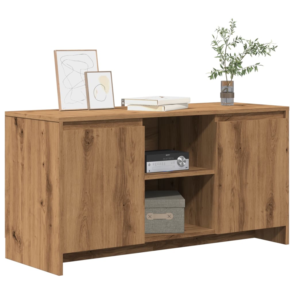 vidaXL TV Cabinet Artisan Oak 102x37.5x52.5 cm Engineered Wood