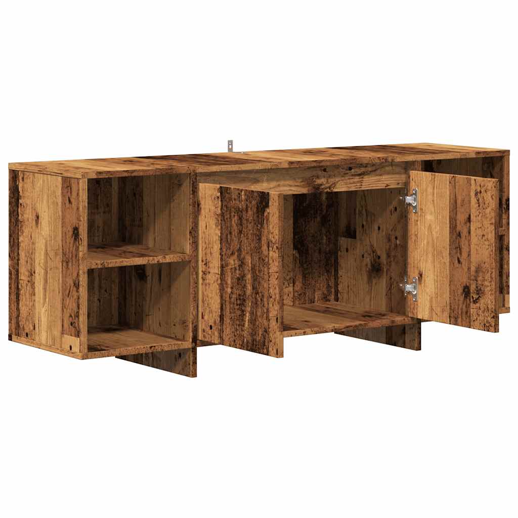 vidaXL TV Cabinet Old Wood 130x35x50 cm Engineered Wood