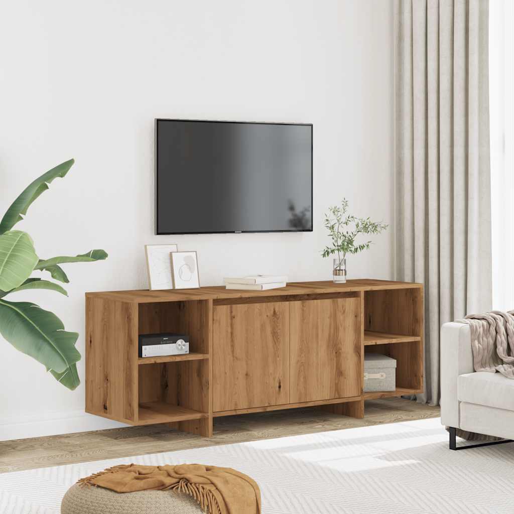 vidaXL TV Cabinet Artisan Oak 130x35x50 cm Engineered Wood