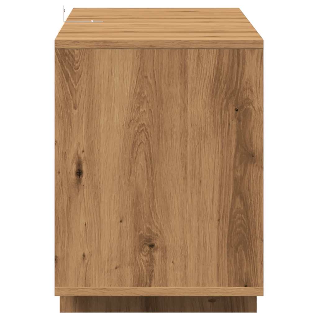 vidaXL TV Cabinet Artisan Oak 130x35x50 cm Engineered Wood
