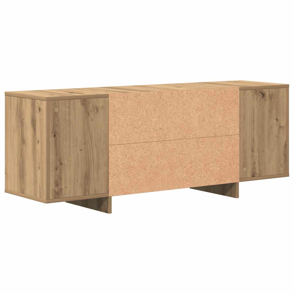 vidaXL TV Cabinet Artisan Oak 130x35x50 cm Engineered Wood