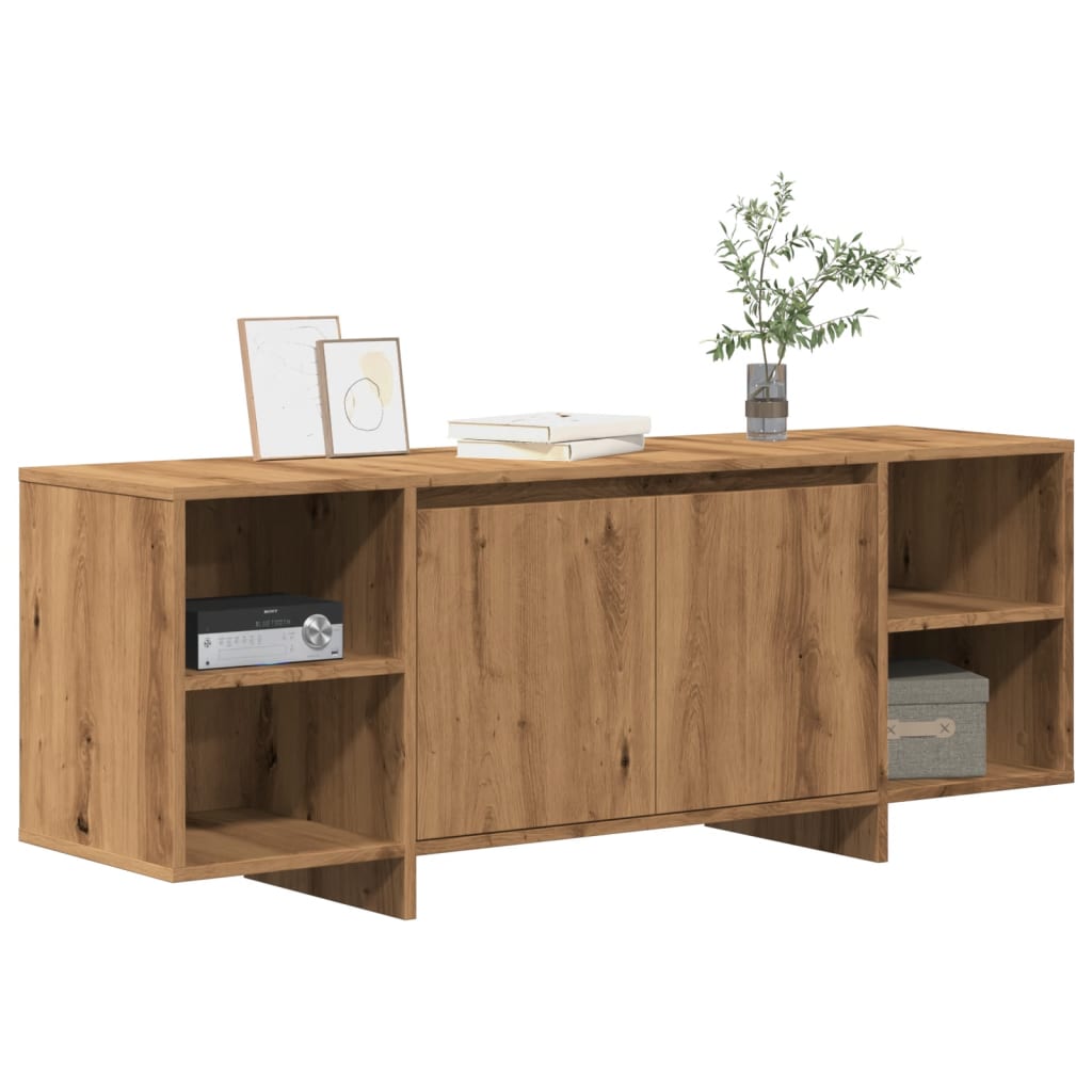 vidaXL TV Cabinet Artisan Oak 130x35x50 cm Engineered Wood