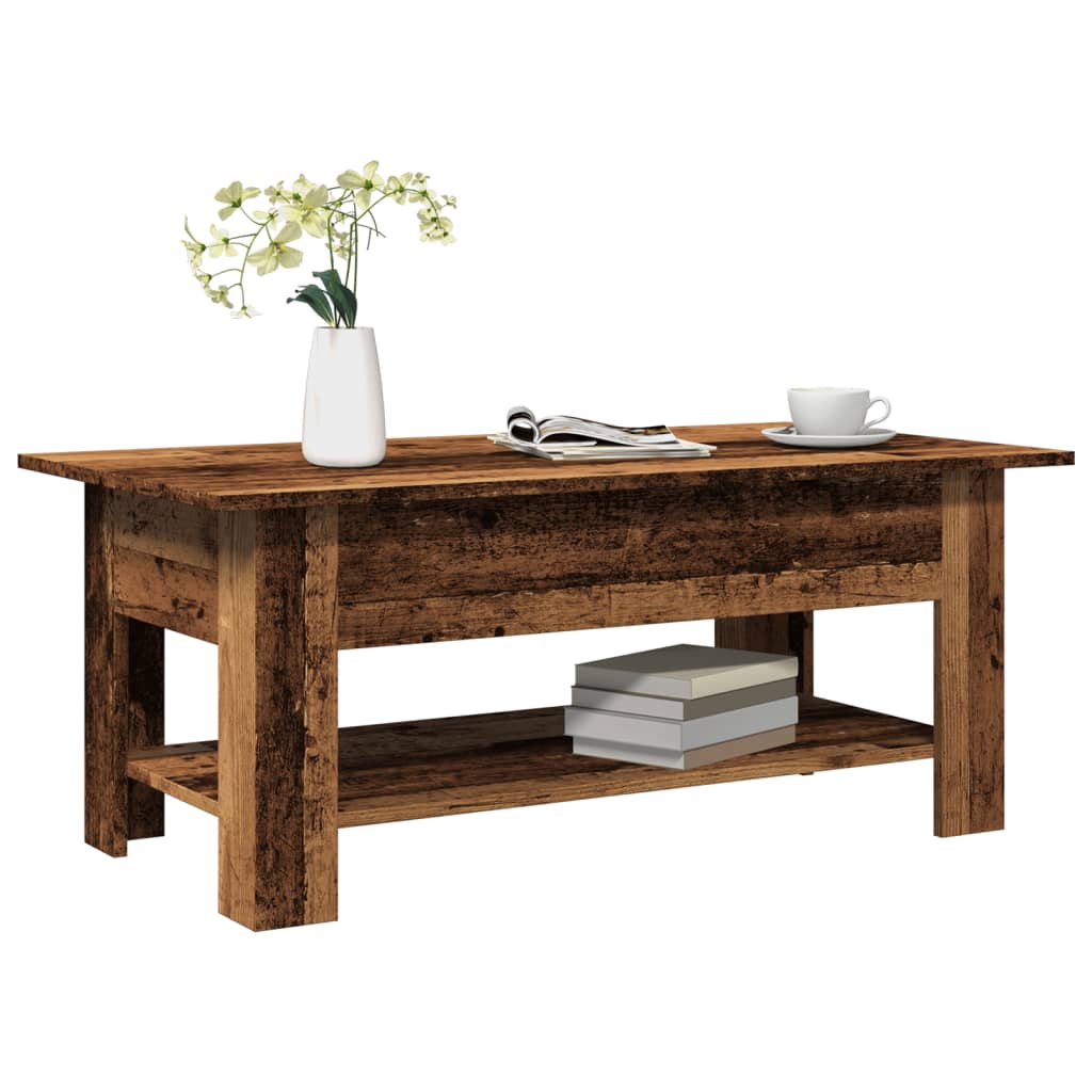 vidaXL Coffee Table Old Wood 102x55x42 cm Engineered Wood