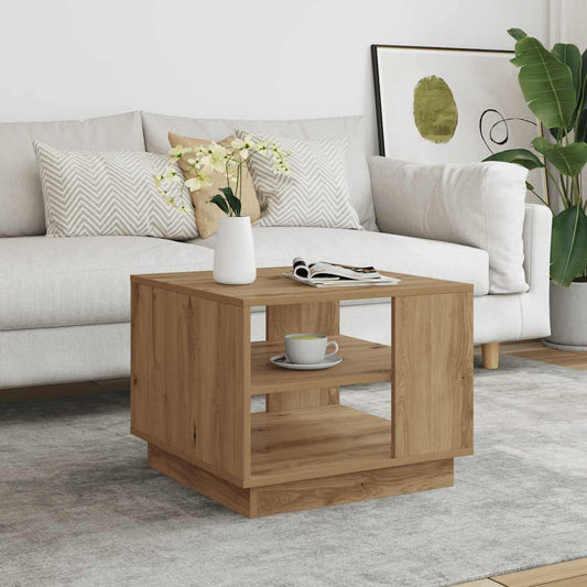vidaXL Coffee Table Artisan Oak 55x55x42 cm Engineered Wood