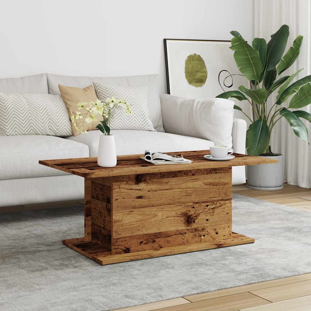 vidaXL Coffee Table Old Wood 102x55,5x40 cm Engineered Wood