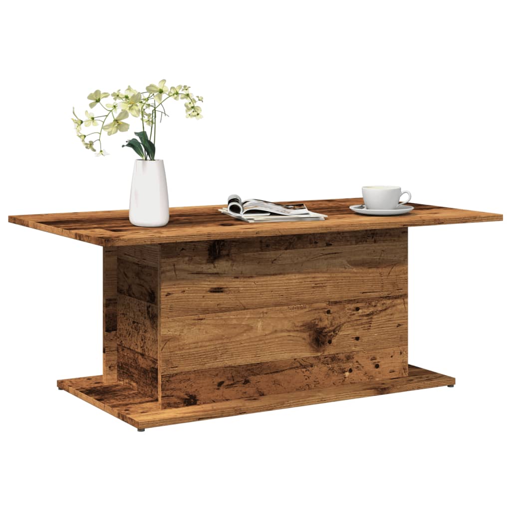 vidaXL Coffee Table Old Wood 102x55,5x40 cm Engineered Wood