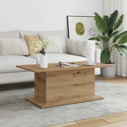 vidaXL Coffee Table Artisan Oak 102x55,5x40 cm Engineered Wood
