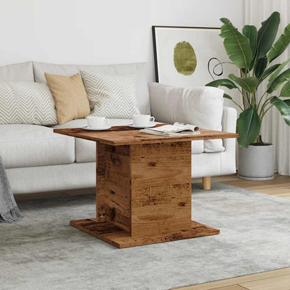 vidaXL Coffee Table Old Wood 55,5x55,5x40 cm Engineered Wood