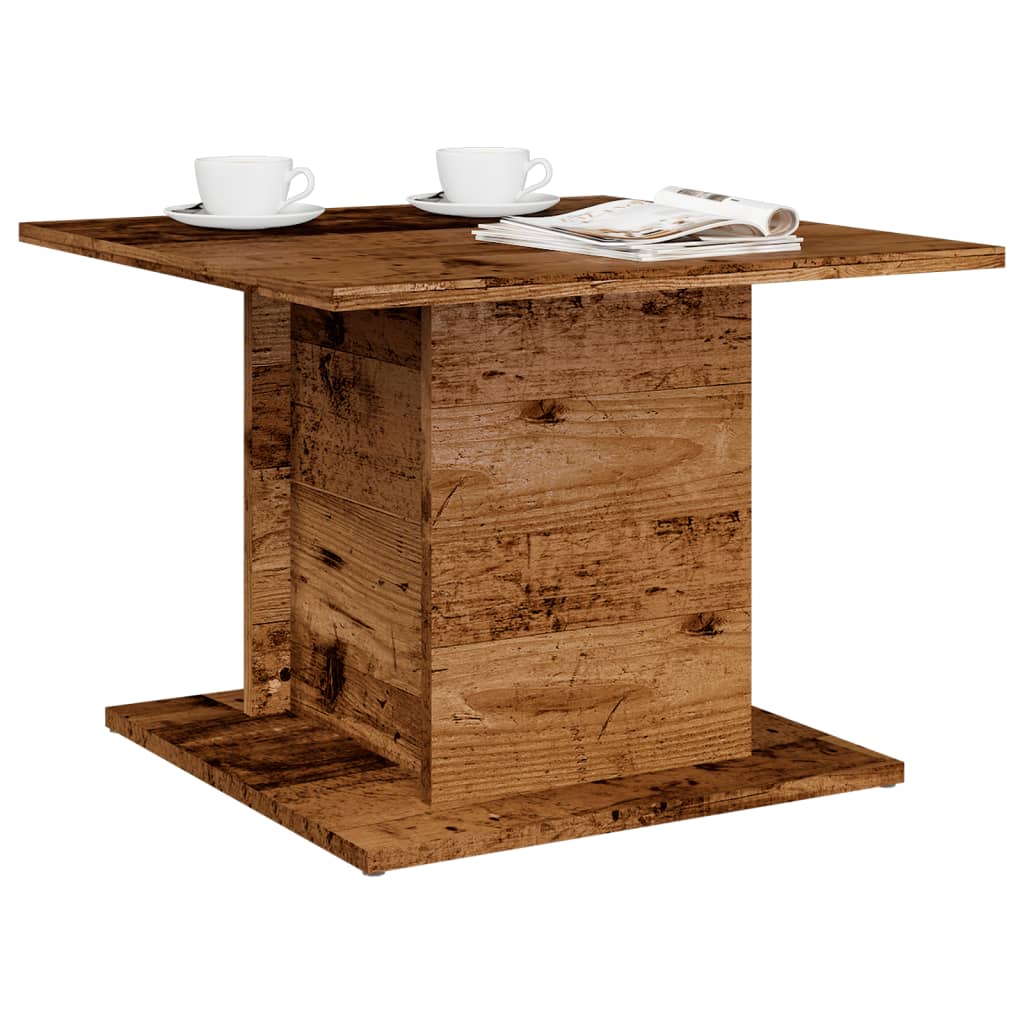 vidaXL Coffee Table Old Wood 55,5x55,5x40 cm Engineered Wood