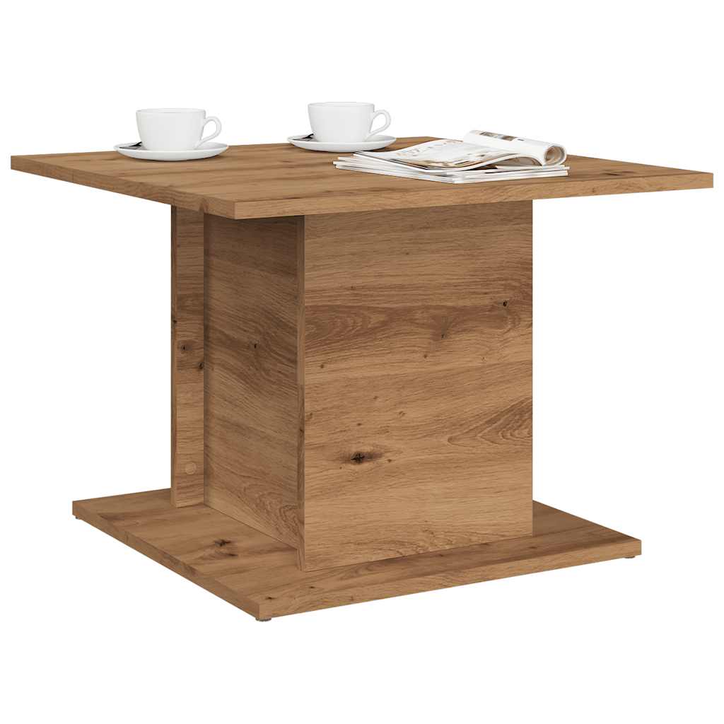 vidaXL Coffee Table Artisan Oak 55,5x55,5x40 cm Engineered Wood