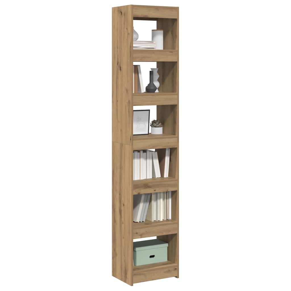 vidaXL Book Cabinet/Room Divider Artisan Oak 40x30x198 cm
