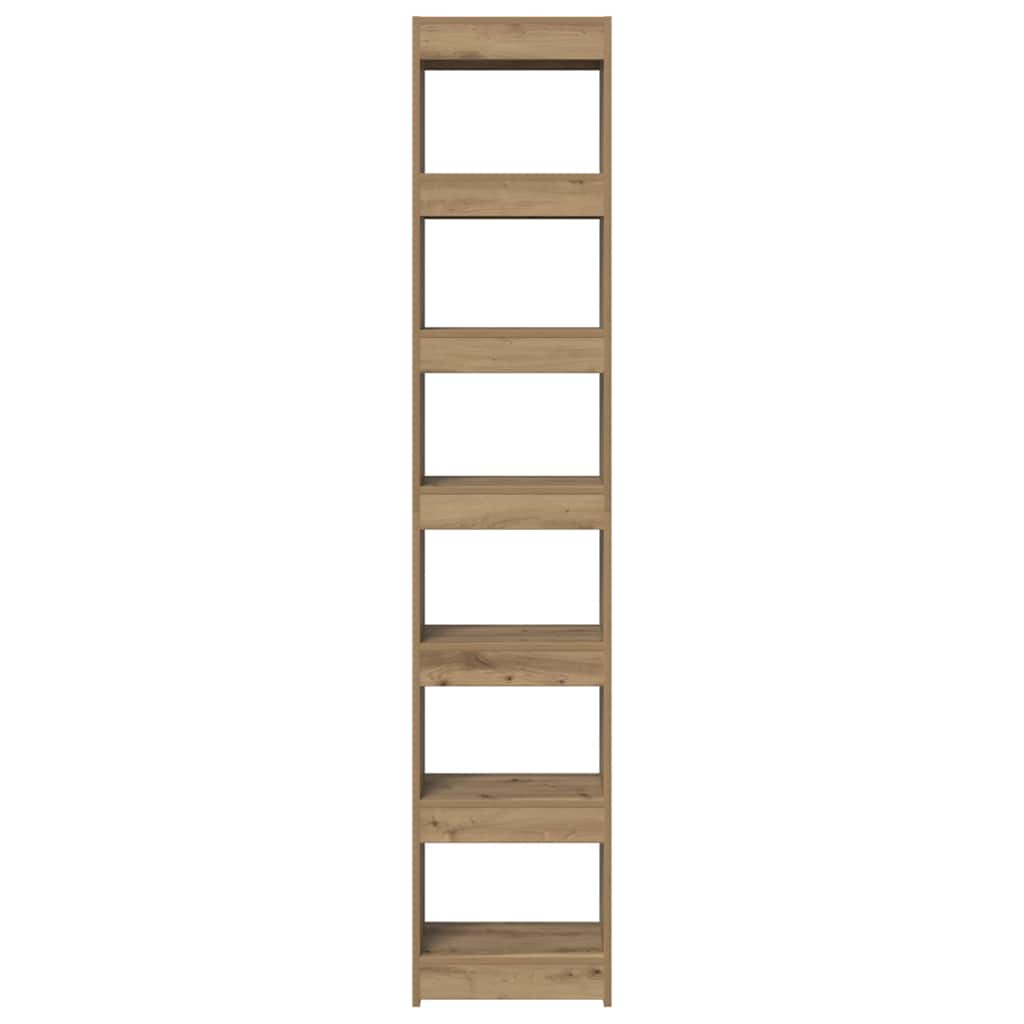 vidaXL Book Cabinet/Room Divider Artisan Oak 40x30x198 cm