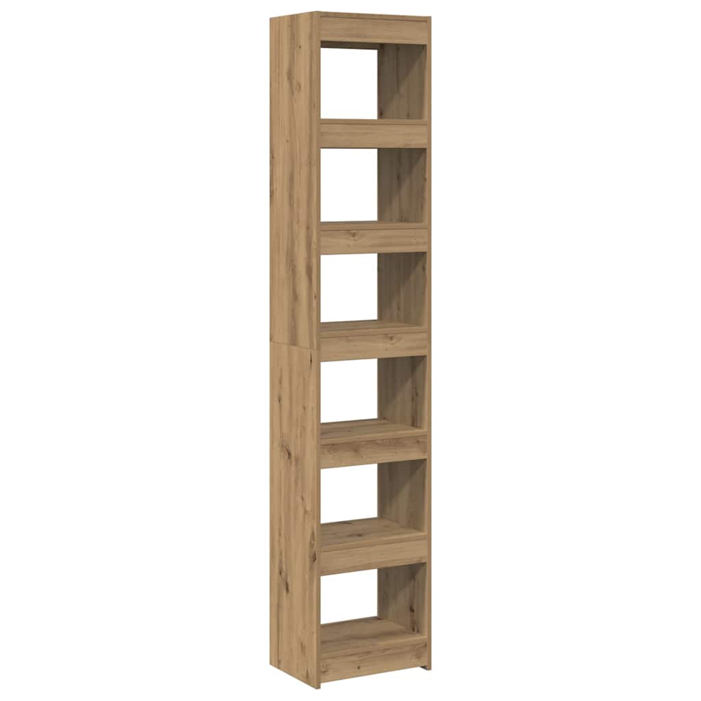 vidaXL Book Cabinet/Room Divider Artisan Oak 40x30x198 cm