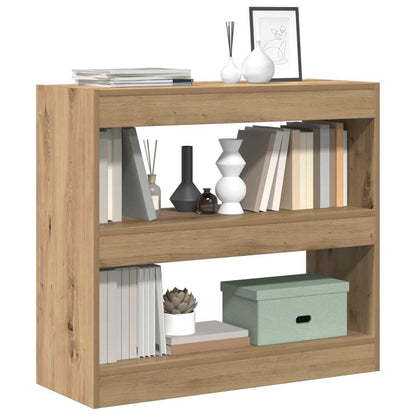 vidaXL Book Cabinet/Room Divider Artisan Oak 80x30x72 cm