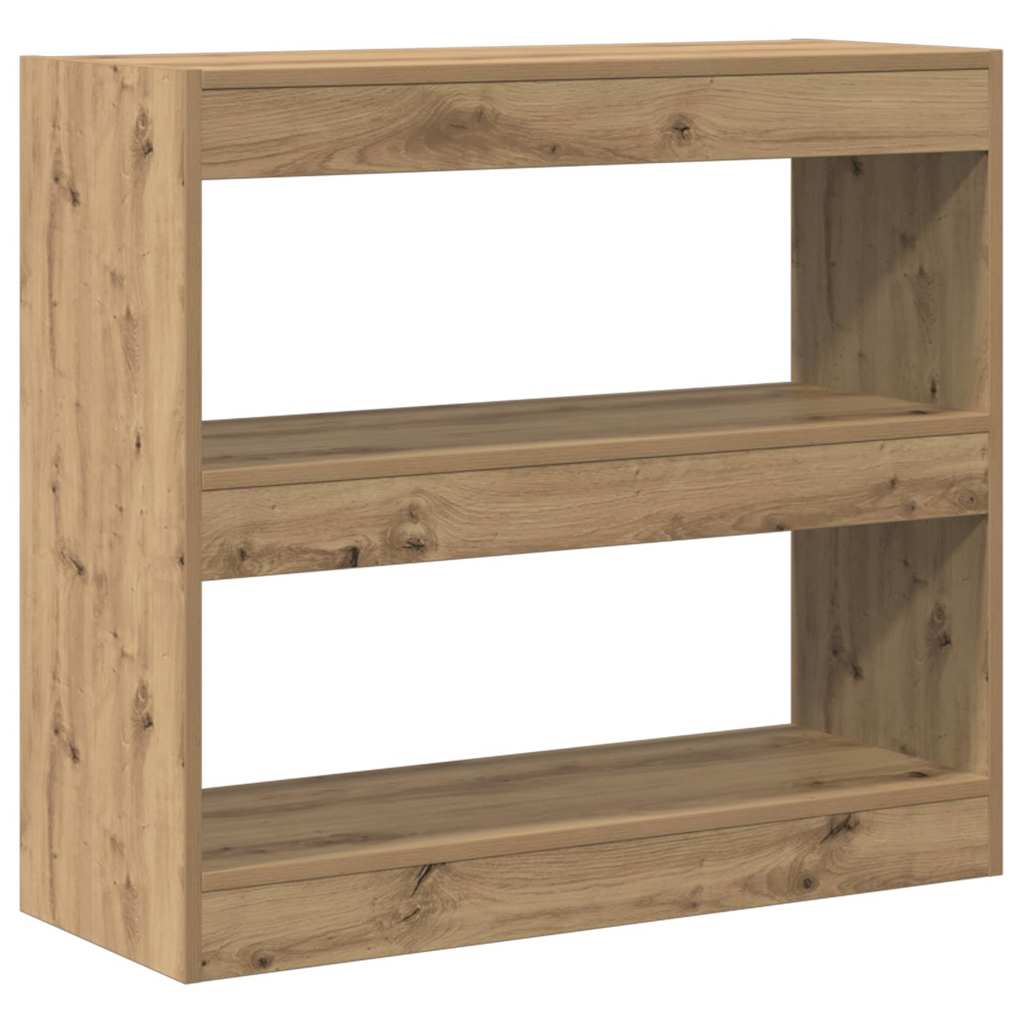 vidaXL Book Cabinet/Room Divider Artisan Oak 80x30x72 cm